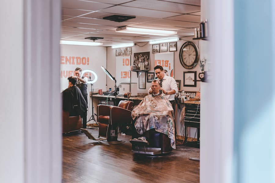 Intérieur de barbershop